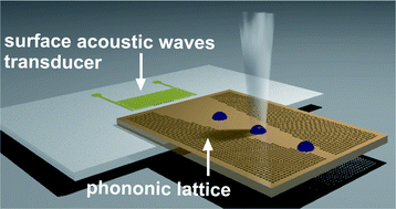 Graphical abstract: Nebulisation on a disposable array structured with phononic lattices