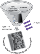 Graphical abstract: New “one-step” method for the simultaneous synthesis and anchoring of organic monolith inside COC microchip channels