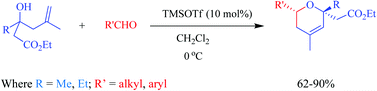 Graphical abstract: Diastereoselective synthesis of substituted dihydropyrans via an oxonium–ene cyclization reaction