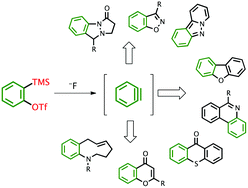 Graphical abstract: Use of benzynes for the synthesis of heterocycles