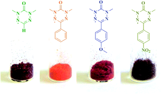 Graphical abstract: A comparison of verdazyl radicals modified at the 3-position as mediators in the living radical polymerisation of styrene and n-butyl acrylate