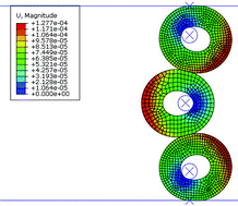Graphical abstract: Modeling deformation and contacts of pH sensitive hydrogels for microfluidic flow control