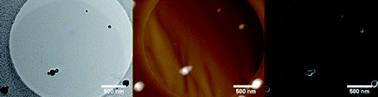 Graphical abstract: A simple approach to characterizing block copolymer assemblies: graphene oxide supports for high contrast multi-technique imaging