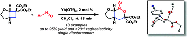 Graphical abstract: The [4+2] cycloaddition of donor–acceptor cyclobutanes and nitrosoarenes