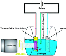 Graphical abstract: Ternary Ti–Mo–Ni mixed oxide nanotube arrays as photoanode materials for efficient solar hydrogen production