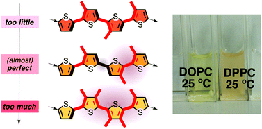 Graphical abstract: Increasingly twisted push–pull oligothiophenes and their planarization in confined space
