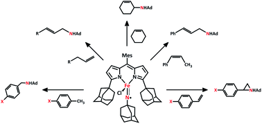 Graphical abstract: Iron-mediated intermolecular N-group transfer chemistry with olefinic substrates