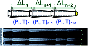 Graphical abstract: Diameter modulation as a route to probe the vapour–liquid–solid growth kinetics of semiconductor nanowires