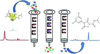 Graphical abstract: Molecularly imprinted polymer solid phase extraction of fungicides from wine samples