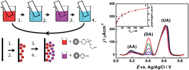 Graphical abstract: Electrochemical determination of selected neurotransmitters at electrodes modified with oppositely charged carbon nanoparticles