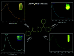 Graphical abstract: The effect of the supramolecular network of (Z)-3-(4-(diphenylamino)phenyl)-2-(pyridin-2-yl)-acrylonitrile on the fluorescence behavior of a single crystal: experimental and theoretical studies