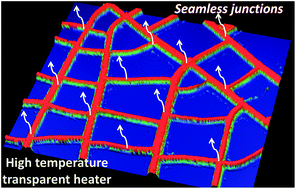 Graphical abstract: A highly crystalline single Au wire network as a high temperature transparent heater
