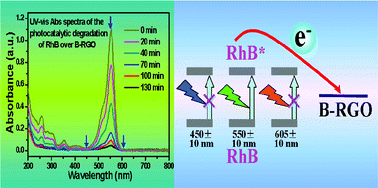 Graphical abstract: New insight into the enhanced visible light photocatalytic activity over boron-doped reduced graphene oxide