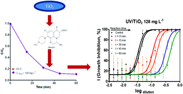 Graphical abstract: Photocatalytic degradation of ofloxacin and evaluation of the residual antimicrobial activity