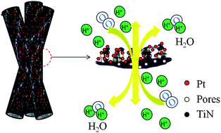 Graphical abstract: Hollow and porous titanium nitride nanotubes as high-performance catalyst supports for oxygen reduction reaction