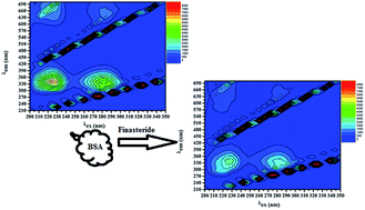 Graphical abstract: Spectrofluorimetric study of finasteride and bovine serum albumin interaction and its application for quantitative determination of finasteride in tablet dosage form