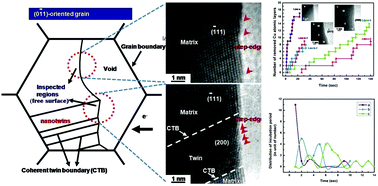 Graphical abstract: Optimization of the nanotwin-induced zigzag surface of copper by electromigration