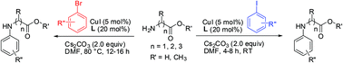 Graphical abstract: Room temperature N-arylation of amino acids and peptides using copper(i) and β-diketone