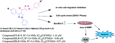 Graphical abstract: Synthesis and biological evaluation of pyrazolo–triazole hybrids as cytotoxic and apoptosis inducing agents