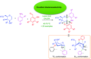 Graphical abstract: A convenient domino Ferrier rearrangement-intramolecular cyclization for the synthesis of novel benzopyran-fused pyranoquinolines