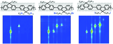 Graphical abstract: Effect of side-chain halogenation on the interactions of conjugated polymers with SWNTs
