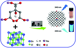 Graphical abstract: Highly fluorescent Zn-doped carbon dots as Fenton reaction-based bio-sensors: an integrative experimental–theoretical consideration