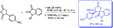 Graphical abstract: Catalytic formal cycloadditions between anhydrides and ketones: excellent enantio and diastereocontrol, controllable decarboxylation and the formation of adjacent quaternary stereocentres