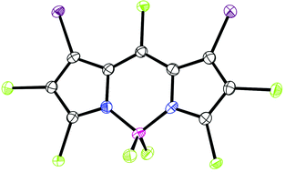 Graphical abstract: Synthesis and regioselective functionalization of perhalogenated BODIPYs