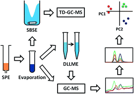 Graphical abstract: Extraction optimization and pixel-based chemometric analysis of semi-volatile organic compounds in groundwater