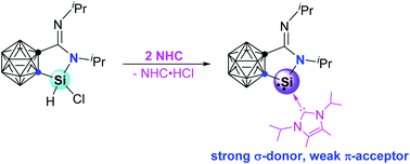 Graphical abstract: Cyclic amino(carboranyl) silylene: synthesis, structure and reactivity