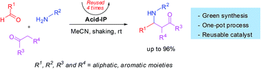 Graphical abstract: Acid-ionic polymer as recyclable catalyst for one-pot three-component Mannich reaction