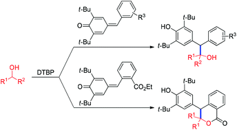 Graphical abstract: Metal-free α-alkylation of alcohols with para-quinone methides
