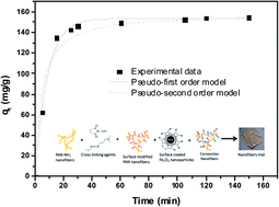 Graphical abstract: Retracted Article: Surface modified composite nanofibers for the removal of indigo carmine dye from polluted water