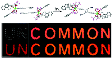 Graphical abstract: Light-controlled efficient photoluminescence based on an europium β-diketonate complex with single-crystal-to-single-crystal [2+2] cycloaddition