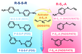 Graphical abstract: Asymmetric allyl-activation of organosulfides for high-energy reversible redox flow batteries