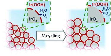 Graphical abstract: Operando X-ray characterization of high surface area iridium oxides to decouple their activity losses for the oxygen evolution reaction