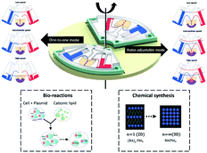 Graphical abstract: A centrifugal microfluidic pressure regulator scheme for continuous concentration control in droplet-based microreactors