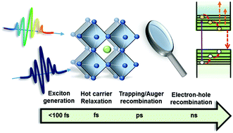 Graphical abstract: Ultrafast carrier dynamics of metal halide perovskite nanocrystals and perovskite-composites