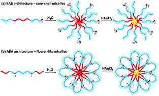 Graphical abstract: Effect of block copolymer architecture and composition on gold nanoparticle fabrication