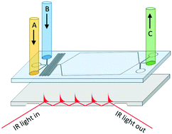 Graphical abstract: Modular microreactor with integrated reflection element for online reaction monitoring using infrared spectroscopy
