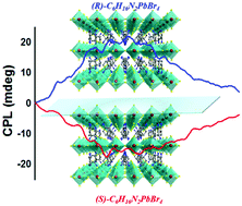 Graphical abstract: An enantiomeric pair of 2D organic–inorganic hybrid perovskites with circularly polarized luminescence and photoelectric effects