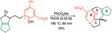 Graphical abstract: First synthesis of an ABCE ring substructure of daphnicyclidin A