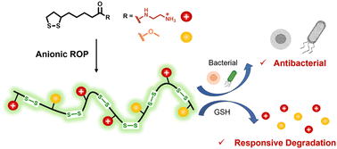Graphical abstract: Glutathione-triggered biodegradable poly(disulfide)s: ring-opening copolymerization and potent antibacterial activity
