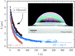 Graphical abstract: The impact of physical-chemistry on film thinning in surface bubbles