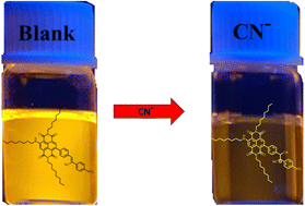 Graphical abstract: Naphthalenediimide-based nanoarchitectonics for a fluorescent chemosensor with highly selective and sensitive detection of cyanide ions