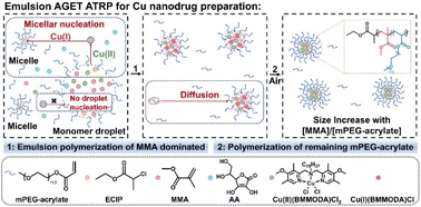 Graphical abstract: Size control of copper nanodrugs through emulsion atom transfer radical polymerization