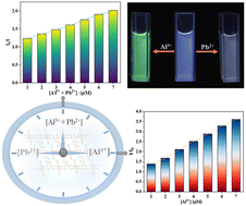 Graphical abstract: A dual-emission fluorescence coordination polymer for simultaneous quantification of Al3+ and Pb2+ in their mixtures
