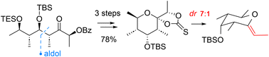 Graphical abstract: Stereoselective synthesis of the pyran subunit of portentol