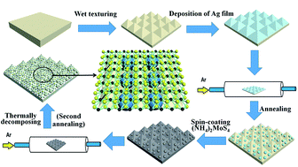 Graphical abstract: A sensitive, uniform, reproducible and stable SERS substrate has been presented based on MoS2@Ag nanoparticles@pyramidal silicon