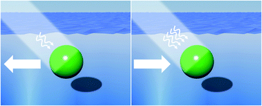 Graphical abstract: A phototactic liquid micromotor